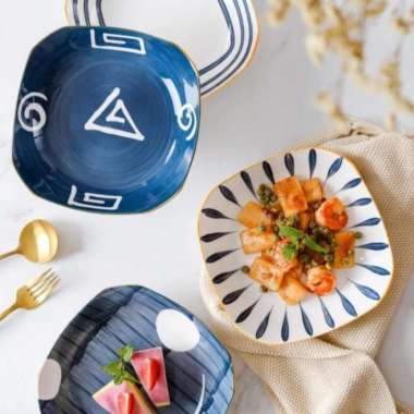 Mangkuk square ramen keramik cantik free gift