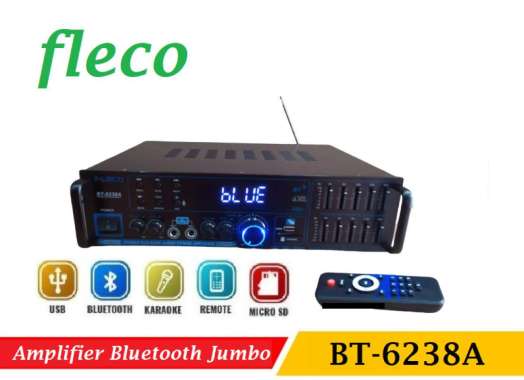 Fleco Amplifier Bluetooth Fleco BT-6238A USB SD Digital Audio Power karaoke