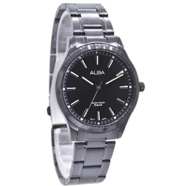 Jam Tangan Alba ARX005 Quartz Analog Pria - Stainless Steel Hitam 40mm