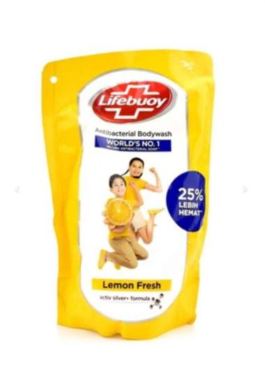 SABUN MANDI LIFEBUOY BODYWASH 450 ML REFILL CAIR ANTI BAKTERI