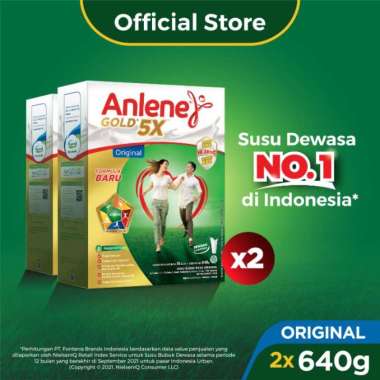 Promo Harga Anlene Gold Plus 5x Hi-Calcium Original 640 gr - Blibli