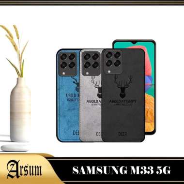 PROMO Case SAMSUNG M33 5G Softcase Deer Bermotif jeans New Casing SAMSUNG M33 5G SAMSUNG M33 5G BIRU
