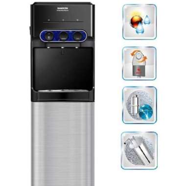 dispenser Sanken hwd 535ic galon bawah 3 kran hot cool fresh