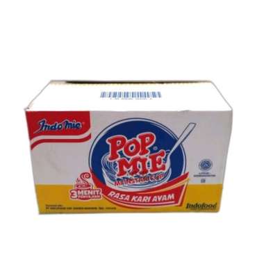 Pop mie Rasa Kari Ayam 1 dus isi 24 cup