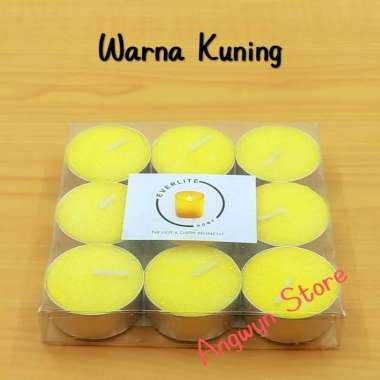 Lilin Tealight Glitter / Lilin Dekorasi / Lilin Hias Kuning