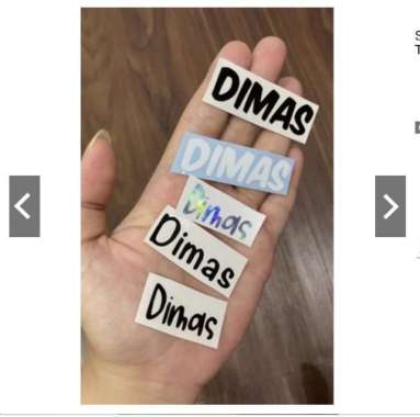 Sticker Label Nama Anak Custom Stiker Tempat Bumbu Toples Botol Makan Putih