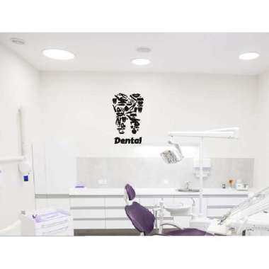 WallStiker Klinik Dokter Alat Gigi Tooth Dekorasi Dinding Sticker Wall