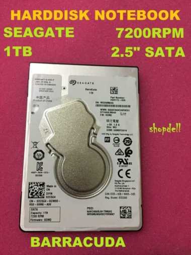 Harddisk Notebook Sgt 1Tb 7200Rpm 2.5" Sata - Barracuda | Hdd Nb