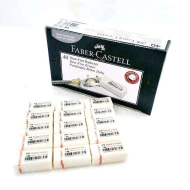 Nokida Penghapus Pensil Kecil Faber Castell 40 pcs/1 pack / Stip 2B Eraser Pencil 1 Box -