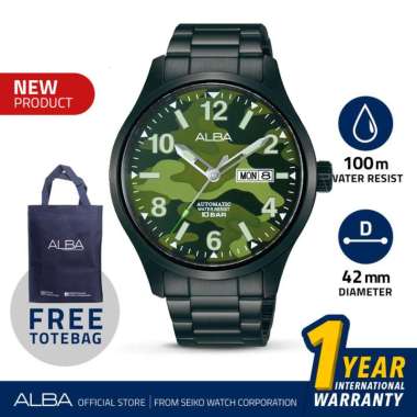 New Arrival - Jam Tangan Pria Alba Mechanical AL4313 Stainless Steel Original