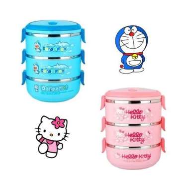 Rantang / Lunch Box Stainless Karakter 3 Susun