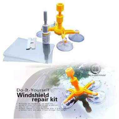 Lem Kaca Mobil Retak Windshield Repair Kit Original Impor bisa buat hp