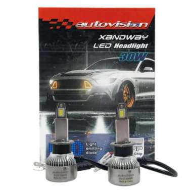 Lampu LED Autovision Xandway H1 30 Watt 6000K Putih Bohlam LED Bulb H1