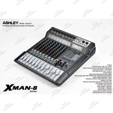 Mixer ASHLEY XMAN 8 XMAN8 8 Channel ORIGINAL