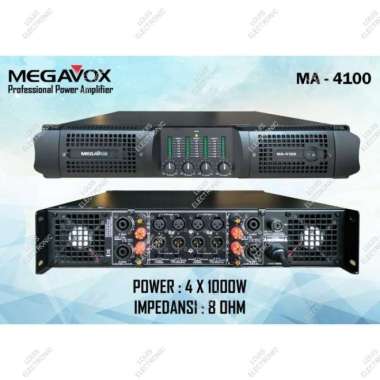 Power Amplifier MEGAVOX MA4100 MA 4100 MA-4100 4 Channel ORIGINAL