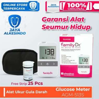 alat cek gula darah alat gula darah familydr glucose meter agm-513s