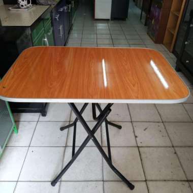 Meja Lipat Kayu + Kaki Besi (Promo Harga)