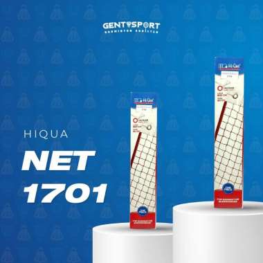 Net Badminton Hi-Qua 1701 Tanpa Kardus / Jaring Net Bulutangkis / Badminton Net Original Multicolor