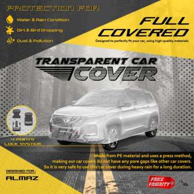 Body Cover Sarung Mobil Plastik ALMAZ Tebal Anti Air WATERPROOF