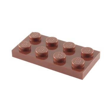 LEGO ORIGINAL PARTS 4211186 - Plate 2x4 Reddish Brown