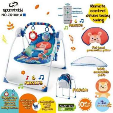 Bouncer Bayi Space Baby ZX1801A Automatic Swing + Remote
