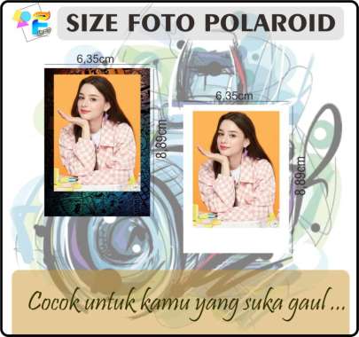 Cetak Foto Polaroid Style Custom Glossy
