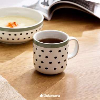 Dekoruma SUKA Mug Keramik Motif 350 ml - Cangkir - Gelas Minum