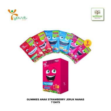 Youvit Gummies Anak Strawberry Jeruk Nanas 7 Days