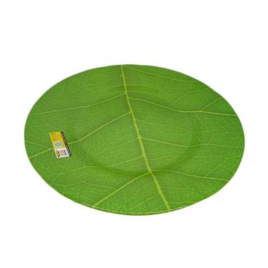 Golden Dragon P 0210 D Motif Daun Ceper Piring hijau
