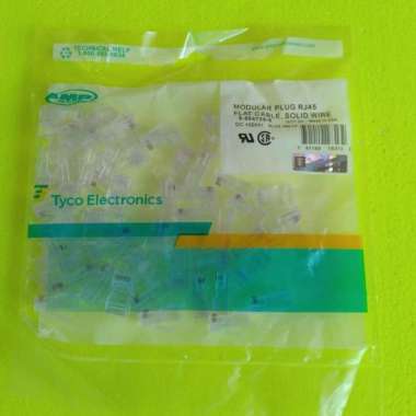 Pin Rj45 Connector Rj 45 Paket 50 Pcs Amp