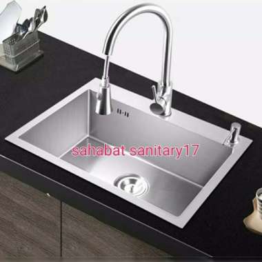 Kitchen Sink Stainless 7545 Bak Cuci Piring 1 lubang Besar Stainles Multicolor