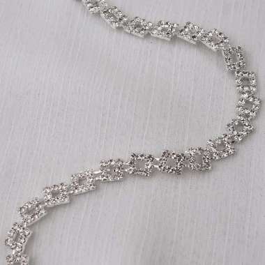 Payet Rangkai Mewah Rhinestone Kristal Swarovski Import Aplikasi Bridal