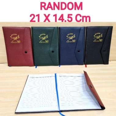 Buku Agenda Kerja 767 Kancing RANDOM