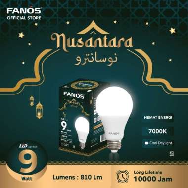LAMPU FANOS LED 9W LAMPU NUSANTARA