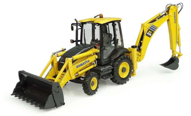Universal Hobbies Komatsu Backhoe Loader WB93R-8 1/50 Scale