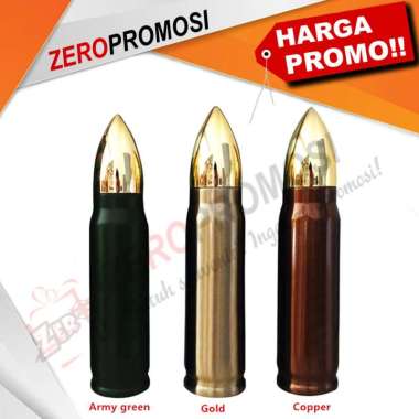 Termos Vacuum Tumbler Bentuk Peluru Custom Branding Termurah