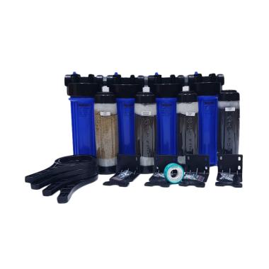Elim Best 4 Housing 4 Tahap Refillable Paket Filter Air Sumur - Blue biru