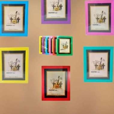 Bingkai Foto 8R/10R (20×25) Warna Warni Pink