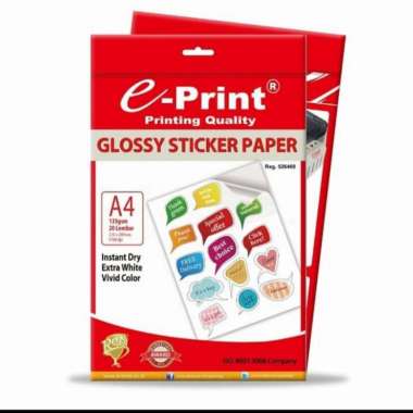 Glossy Sticker Paper A4 Eprint