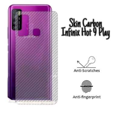 Skin Carbon Infinix Hot 9 Play - Back Skin Handphone Protector