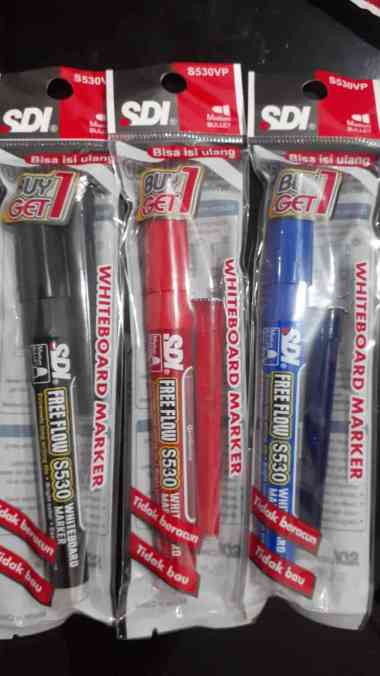 SPIDOL WHITEBOARD SDI S530VP (GRATIS 1 refill) MERAH