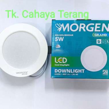 Lampu led downlight IB bulat 5watt 3.5inch putih morgen