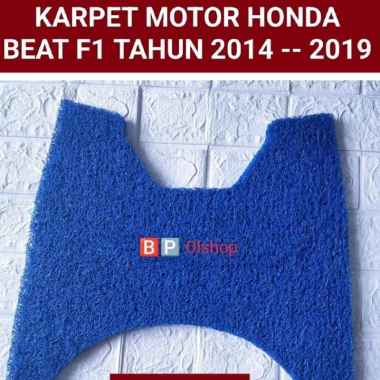 Karpet motor HONDA BEAT F1 Tahun 2014 - 2019 Serabut Biru
