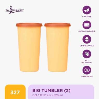 Botol MInum Twin Tulipware Big Tumbler 620 ml Queen