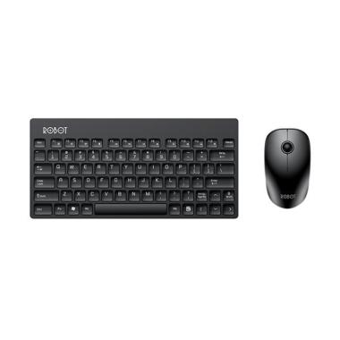 ROBOT KM3000 Wireless Desktop Keyboard and Mouse BLACK