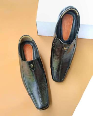 Sepatu kulit sapi asli pria - sepatu formal - Pantofel Pria Ujung Lancip 39