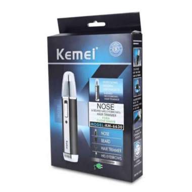 KEMEI KM 6630 ALAT CUKUR ELEKTRIK 4 IN 1 NOSE EAR EYEBROW TRIMMER