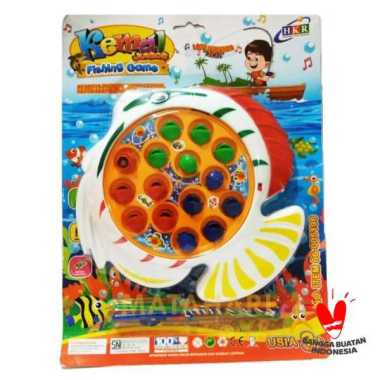 MAINAN EDUKASI PANCING IKAN MANCING IKAN BESAR BONUS BATERAI / MAINAN PANCINGAN IKAN FISHING GAME BE