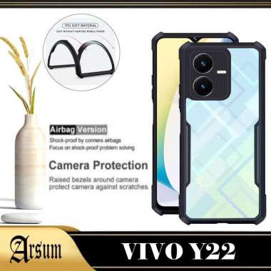 PROMO Case VIVO Y22 2022 Transparan Softcase Casing VIVO Y22 2022 VIVO Y22 2022 Hitam