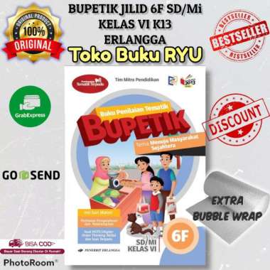 Buku Bupetik 6F Kelas 6 SD/Mi K13N Revisi Erlangga